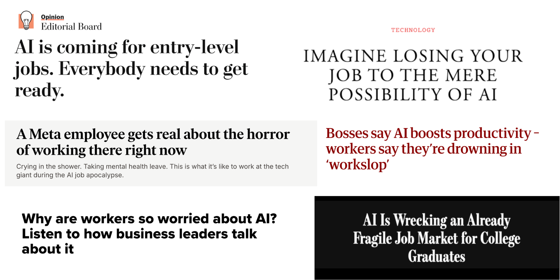 Headline collage